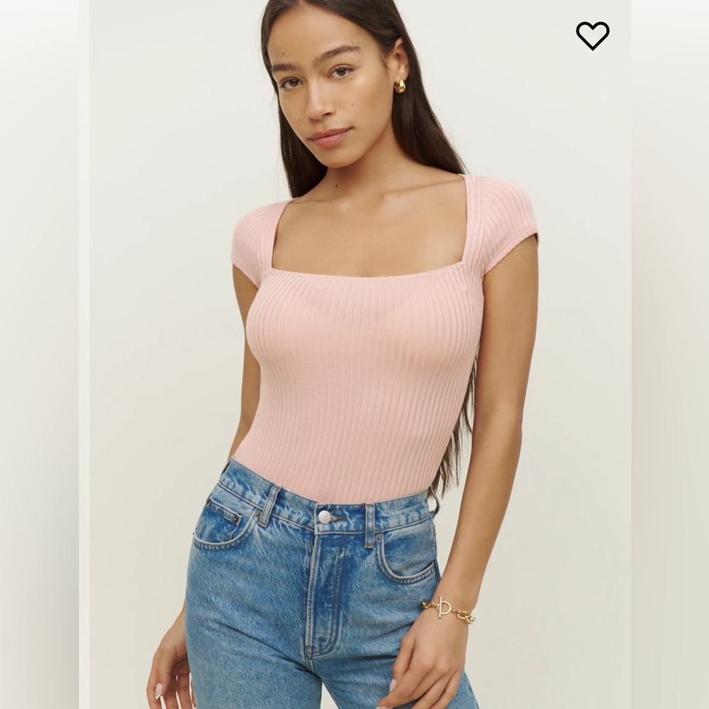 Reformation Bardot Knit Top – Sustainable - Worn